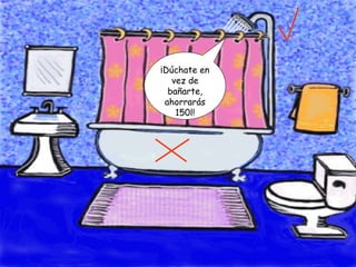 ¡Dúchate en vez de bañarte, ahorrarás 150l! 