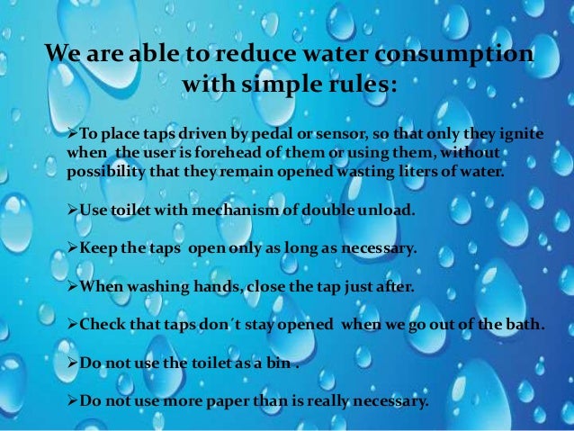 Como Cuidar El Agua En Ingles