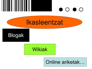 Ikasleentzat Blogak Wikiak Online ariketak… 