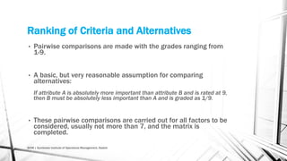 Analytic Hierarchy Process AHP | PDF