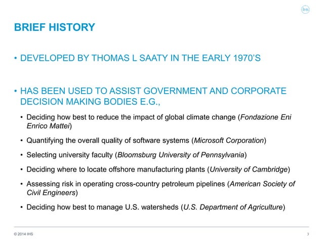 Analytical hierarchy process | PPTX