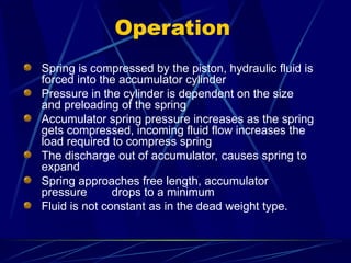 Accumulators and Components Notes Lectur | PPT