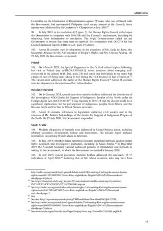 A/HRC/45/36
15
Committee on the Elimination of Discrimination against Women, who was affiliated with
the Government, had r...