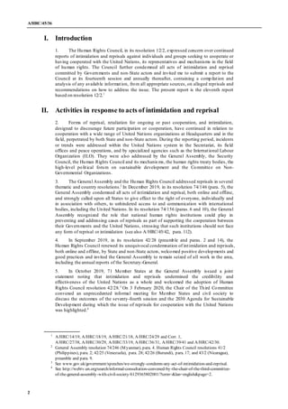 A/HRC/45/36
2
I. Introduction
1. The Human Rights Council, in its resolution 12/2, expressed concern over continued
report...