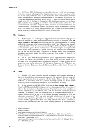 A/HRC/45/36
30
54. On 23 June 2020, the Government responded to the note verbale sent in connection
to the present report,...