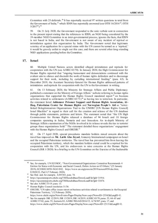 A/HRC/45/36
31
Committee with 25 deferrals.40
It has reportedly received 97 written questions in total from
the Government...