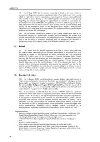 A/HRC/45/36
40
99. On 23 July 2020, the Government responded in detail to the note verbale in
connection to the present re...