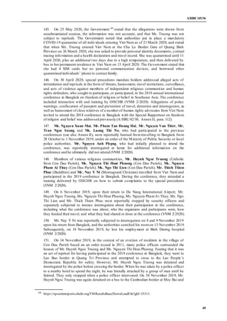 A/HRC/45/36
49
145. On 25 May 2020, the Government 109
stated that the allegations were drawn from
unsubstantiated sources...