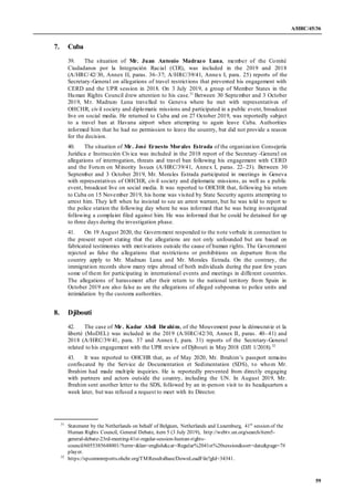A/HRC/45/36
59
7. Cuba
39. The situation of Mr. Juan Antonio Madrazo Luna, member of the Comité
Ciudadanos por la Integrac...