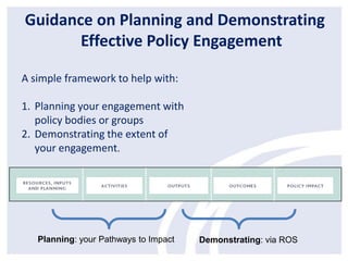 AHRC Guidance on Public Policy Engagement | PPTX