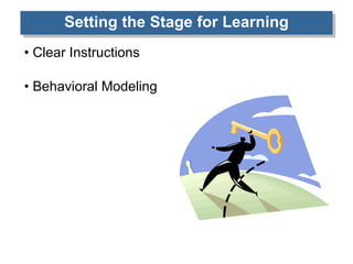 Setting the Stage for Learning Clear Instructions Behavioral Modeling 