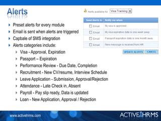 Status ReportsTraining and goal management