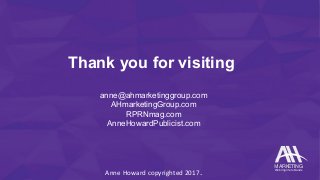 AH Marketing Group - pressbook