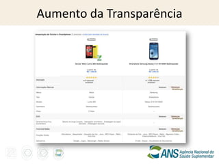 Aumento da Transparência
 