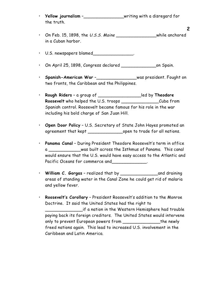 AHSGE Social Studies chapter 8 Student notes