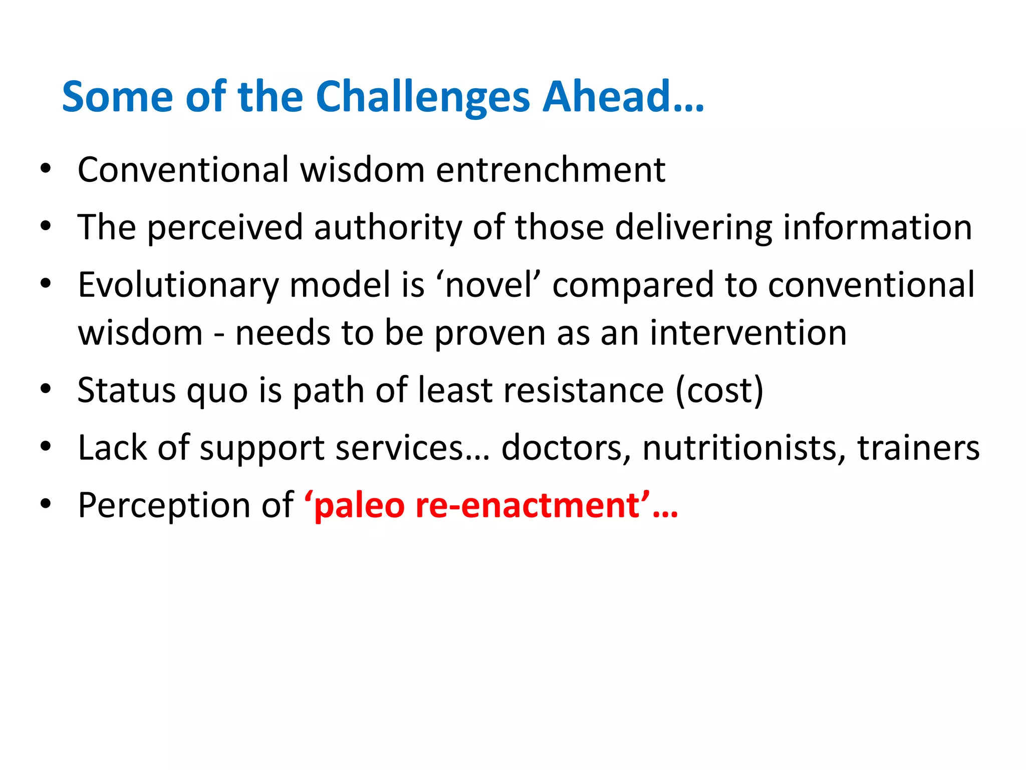 Our Current FocusCreating awareness around how our biology impacts on;health and well-being