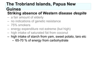 stroke (Lindeberg S et al. J Intern Med 1993;233:269)