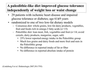 stroke (Lindeberg S et al. J Intern Med 1993;233:269)