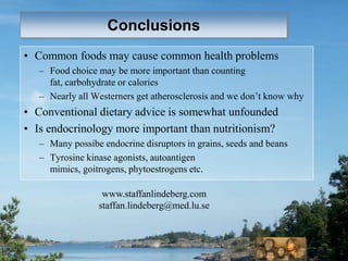 overweight (Lindeberg S et al. J Intern Med 1994;236:331)