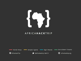 We are a group of
developers & designers
from Europe, curious
about the emerging
African tech hubs.
 