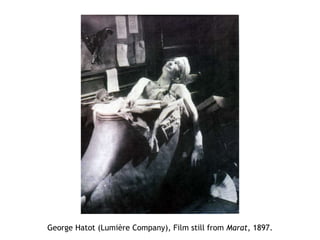 George Hatot (Lumière Company), Film still from Marat, 1897.
 