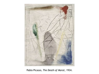 Pablo Picasso, The Death of Marat, 1934.
 