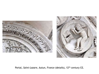 Portal, Saint-Lazare, Autun, France (details), 12th century CE.
 