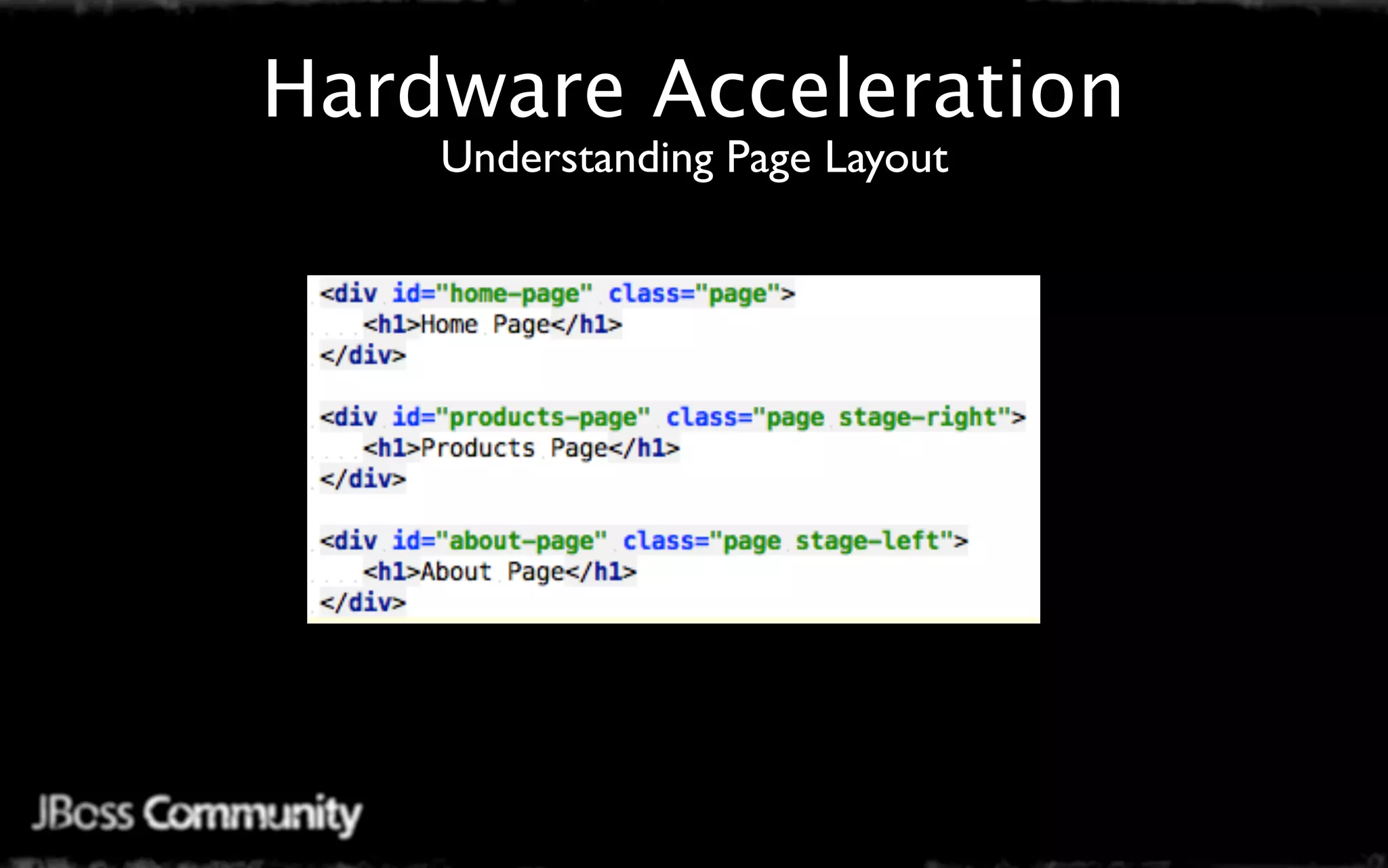 Hardware Acceleration
    Understanding Page Layout
 
