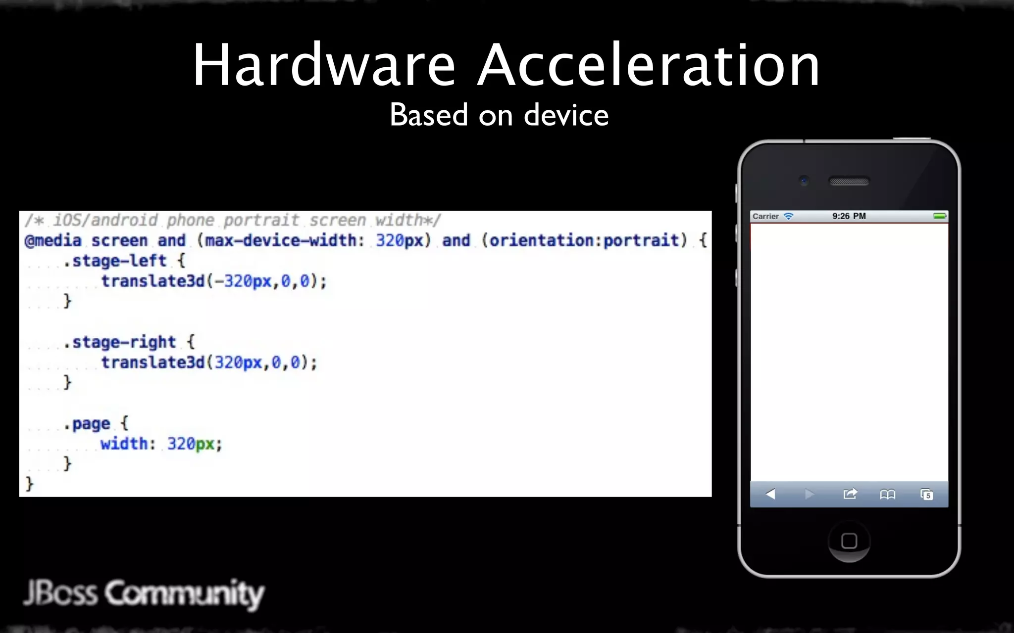 Hardware Acceleration
      Based on device
 