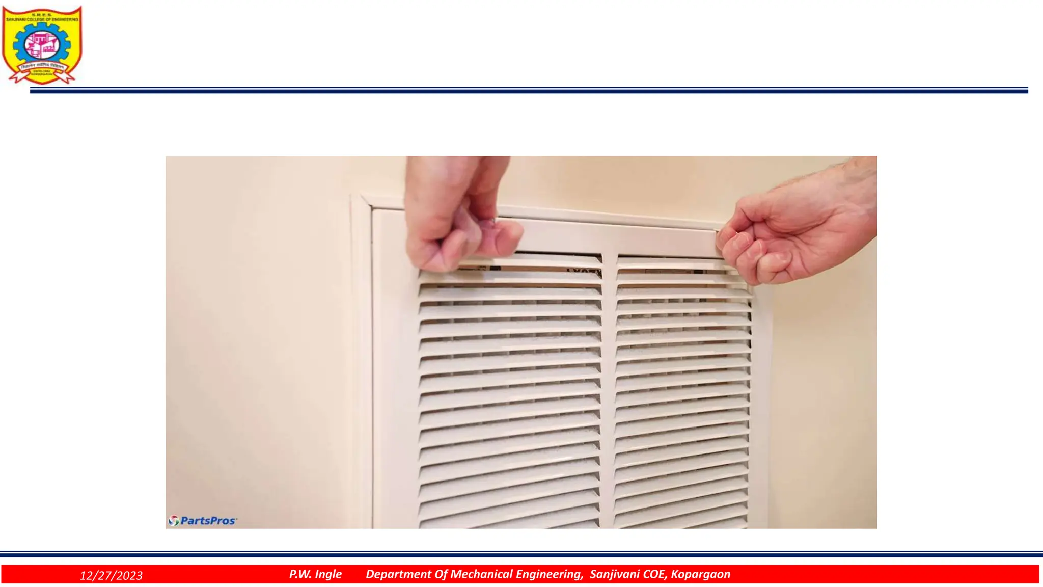 AHU HVAC.ppt Air Distribution Systems, HVAC | PPT