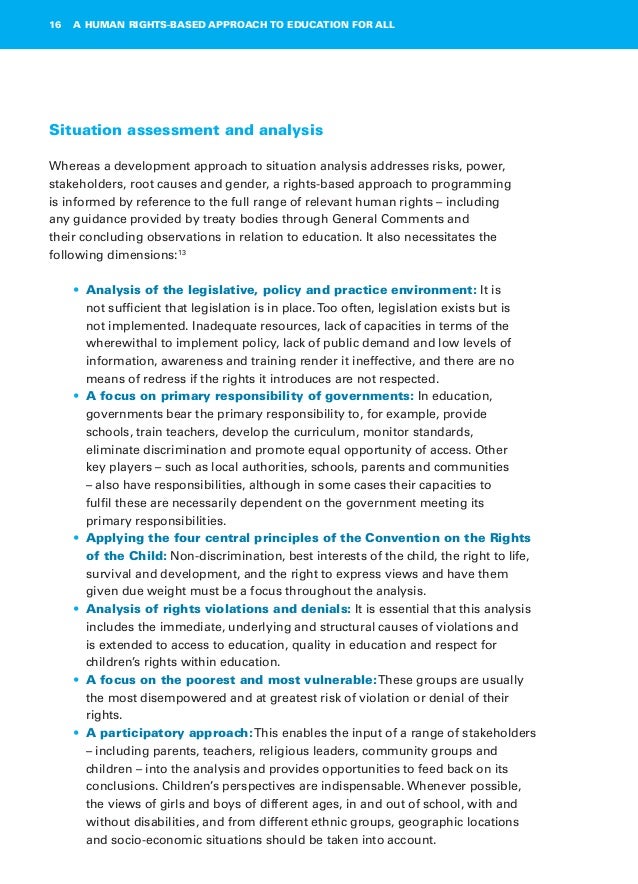 what is a rights-based approach to education