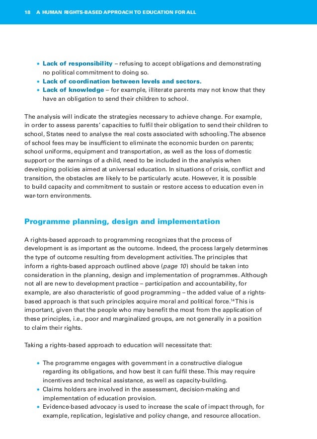 what is a rights-based approach to education