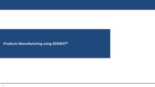 11
Products Manufacturing using SEWBOT®
 