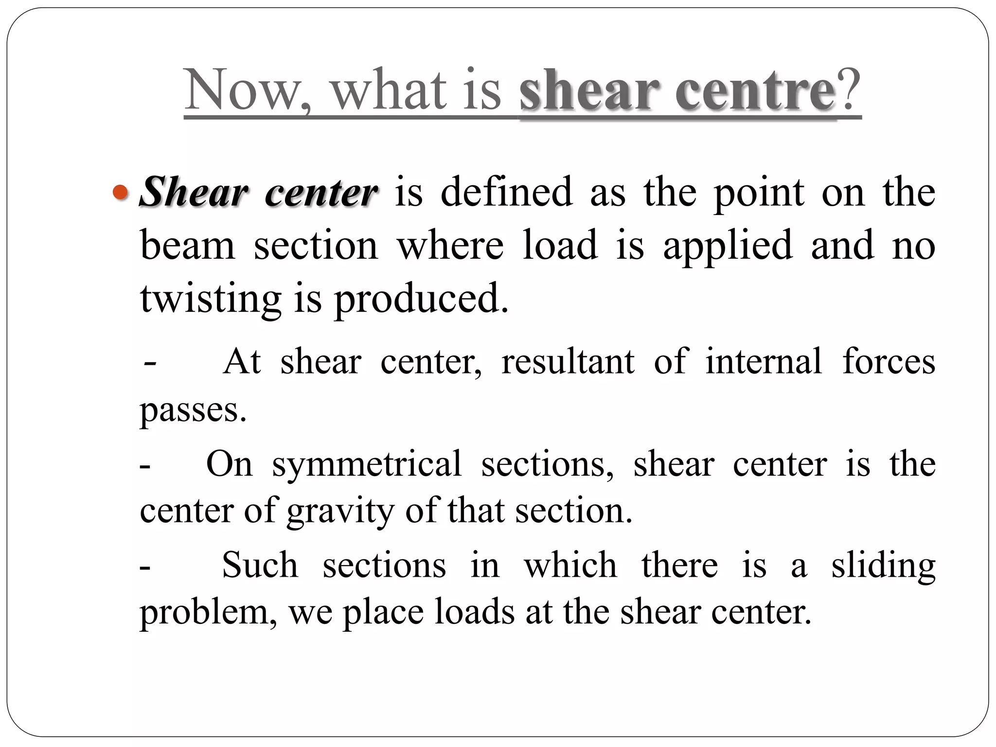 SHEAR CENTRE | PPTX