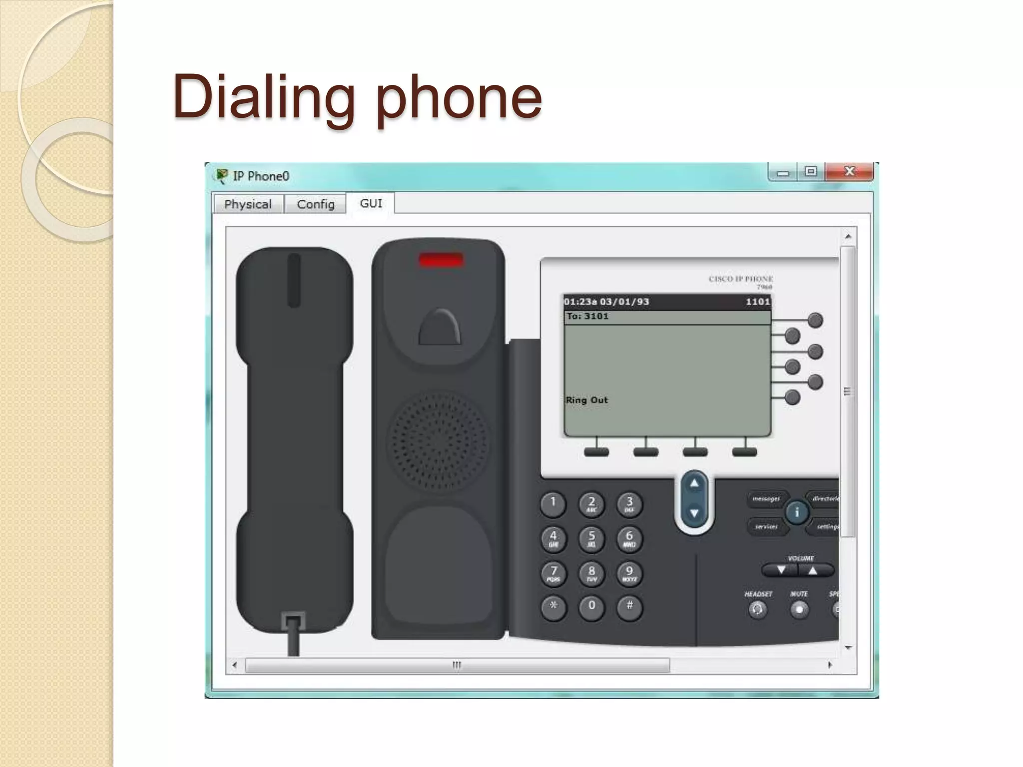 Dialing phone
 
