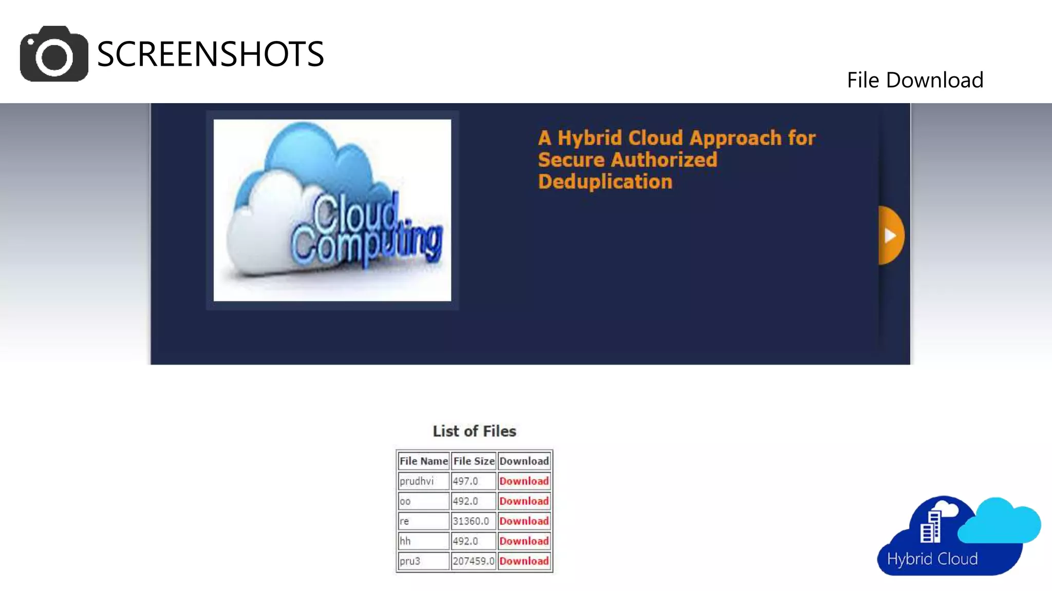 SCREENSHOTS
File Download
 