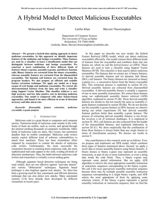 A hybrid model to detect malicious executables | PDF | Programming ...