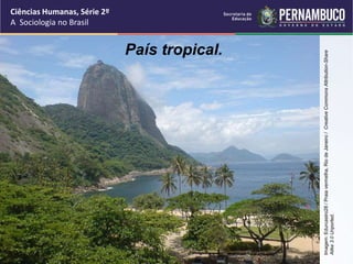 Ciências Humanas, Série 2º 
A Sociologia no Brasil 
País tropical. 
Imagem: Edurcastro28 / Praia vermelha, Rio de Janeiro / Creative Commons Attribution-Share 
Alike 3.0 Unported. 
 