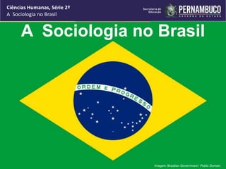 Ciências Humanas, Série 2º 
A Sociologia no Brasil 
A Sociologia no Brasil 
Imagem: Brazilian Government / Public Domain. 
 