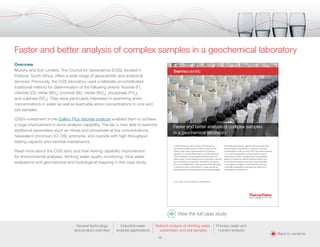 Cgs Lab Fence Comprehensive Guide to Automated Discrete Analyzers for Environmental ...