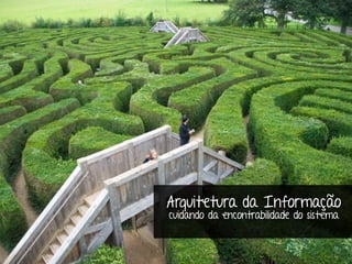 Marcello de Campos Cardoso - www.mcardoso.com.br | www.latitude14.com.br | 
Arquitetura da Informação 
cuidando da encontrabilidade do sistema 
 