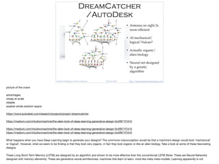 http://timeandquantummechanics.comArtiﬁcial Intelligence/John Ashmead Philcon 2020
DreamCatcher
/AutoDesk
• Antenna on rig...