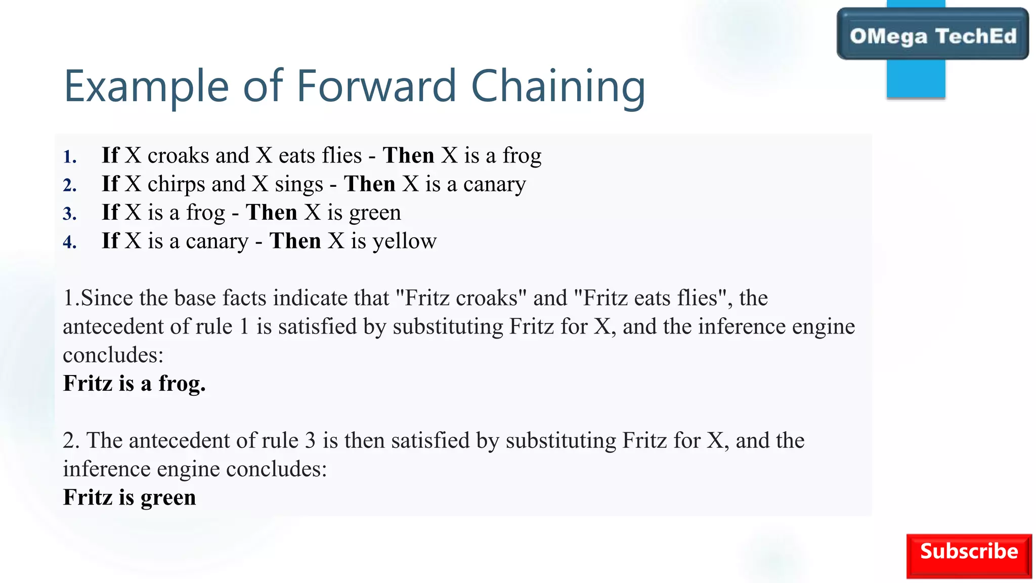 Forward and Backward chaining in AI | PPTX