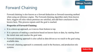 Forward and Backward chaining in AI | PPTX