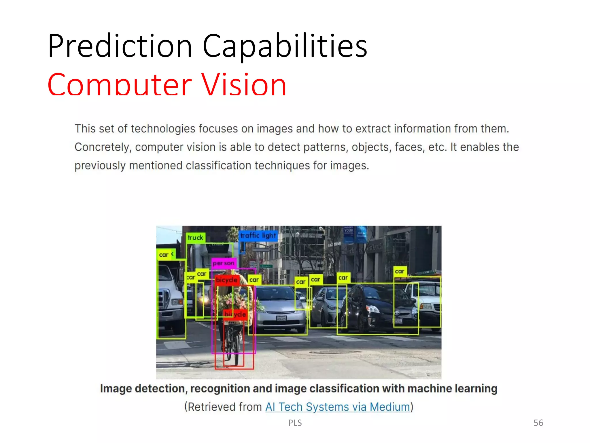 Prediction Capabilities
Computer Vision
PLS 56
 