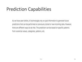 Prediction Capabilities
PLS 50
 