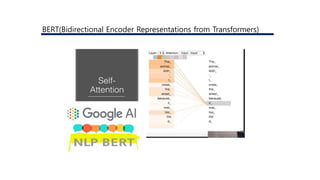 BERT(Bidirectional Encoder Representations from Transformers)
 