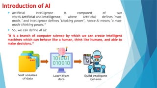Ia Introduction Introduction to Artificial Intelligence Concept | PPTX