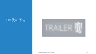 この後の予告
COPYRIGHT © 2025 ALL RIGHTS RESERVED. 27
 