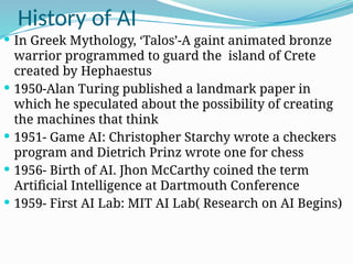 First Ai Program Checkers Artificial intelligence presentation for students | PPTX